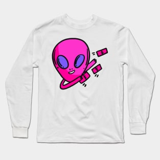 Confident Alien Space Aliens Are Real Long Sleeve T-Shirt